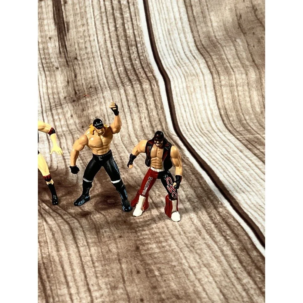 Wwe Nwo Steel Slammers Vintage 2.5’  1998 toy biz  Cast  figures Collectibles